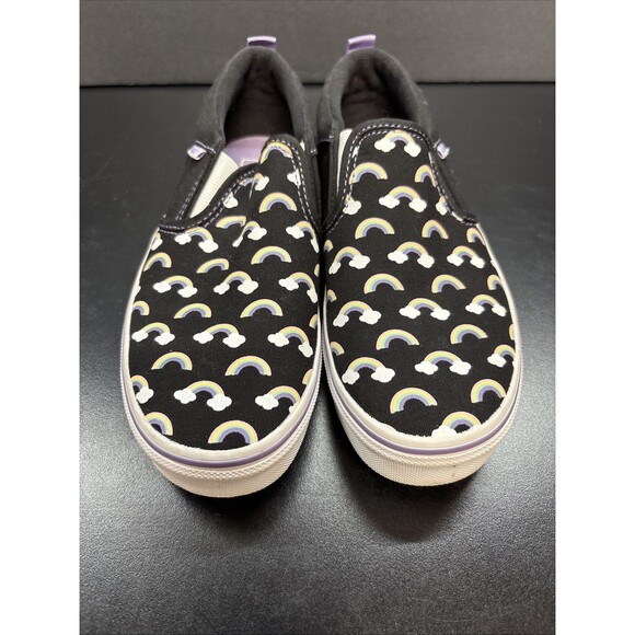 Vans Girls Slip On US Size 3.5 Rainbow Canvas Shoes - Picture 2 of 4